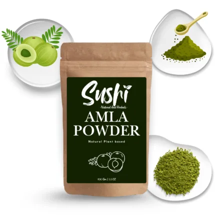 100% Natural Amla Powder by Sushi Industries ; Herbal Hair Strengthener & Immunity Enhancer for Skin & Wellness