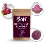 100% Natural Beetroot Powder by Sushi Industries ; Herbal Skin Glow & Lip Care Powder for Beauty & Wellness
