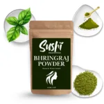 100% Natural Bhringraj Powder by Sushi Industries ; Herbal Remedy for Stronger Hair, Healthy Scalp & Reduced Hair Loss