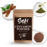 100% Natural Cinnamon Powder by Sushi Industries ; Herbal Spice for Glowing Skin, Hair Care & Digestive Health