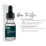 100% Pure Citronella Essential Oil by Sushi Industries ; Plant-Based Mosquito Repellent & Freshening Oil for Home and Skin