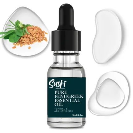 100% Pure Fenugreek Essential Oil by Sushi Industries ; Ayurvedic Oil for Hair Strength, Glowing Skin & Hormonal Balance