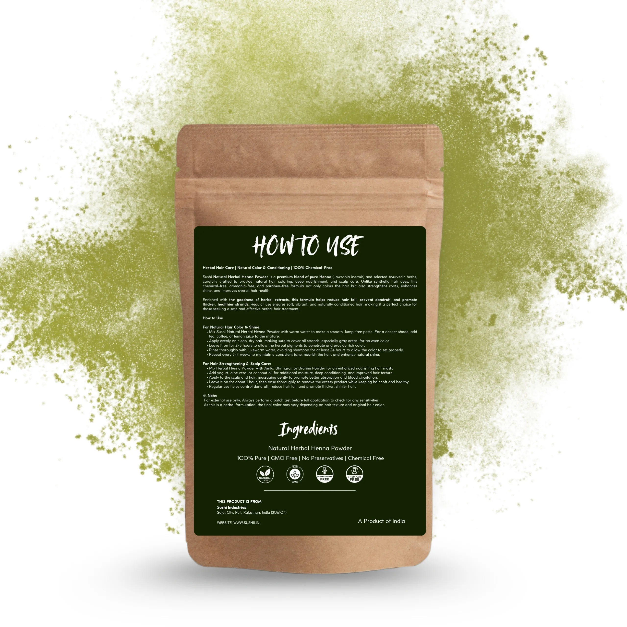 Herbal Henna Powder: An All-Natural Hair Care & Color Option For hair growth, silky & smooth - Gallery Image