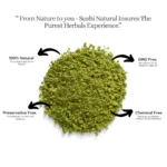 100% Herbal Henna Powder by Sushi Industries ; Ayurvedic Hair Dye with Amla, Bhringraj & Shikakai ; Natural Hair Color & Care