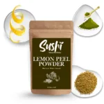 100% Natural Lemon Peel Powder by Sushi Industries ; Herbal De-Tan & Skin Lightening Powder for Glowing Complexion