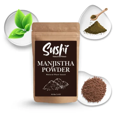 100% Natural Manjistha Powder by Sushi Industries ; Herbal Skin Detox & Complexion Enhancer for Radiant Glow