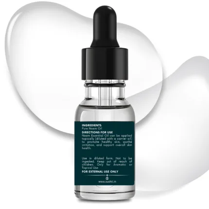 100% Pure Neem Essential Oil by Sushi Industries ; Herbal Antiseptic Oil for Clear Skin, Healthy Scalp & Fungal Protection