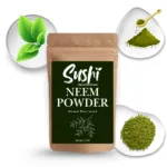 100% Natural Neem Powder by Sushi Industries ; Herbal Solution for Pimples, Itchy Scalp & Detox Skincare