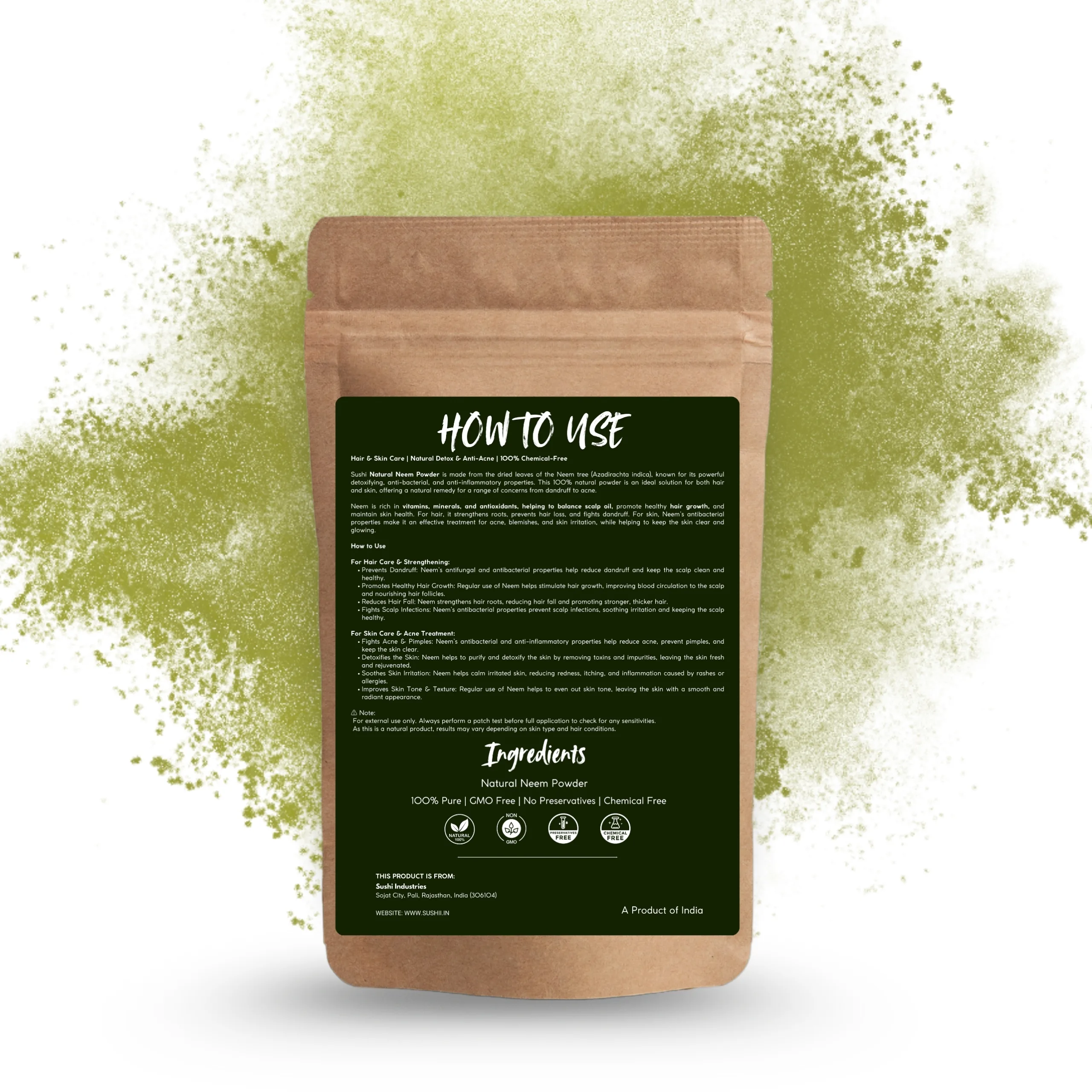 Neem Powder – The Perfect Herbal Solution for Hair, Skin & Wellness - Gallery Image