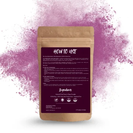 100% Natural Pink French Clay Powder by Sushi Industries ; Soothing & Rejuvenating Clay for Sensitive Skin ; Gentle Facial Cleanser