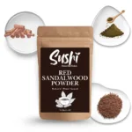 100% Natural Red Sandalwood Powder by Sushi Industries ; Herbal Skincare for Glowing Complexion & Clear Skin