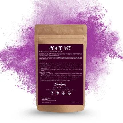 100% Natural Rose Petal Powder by Sushi Industries ; Floral Face Cleanser & Toner ; Ayurvedic Skin Softening & Brightening Powder