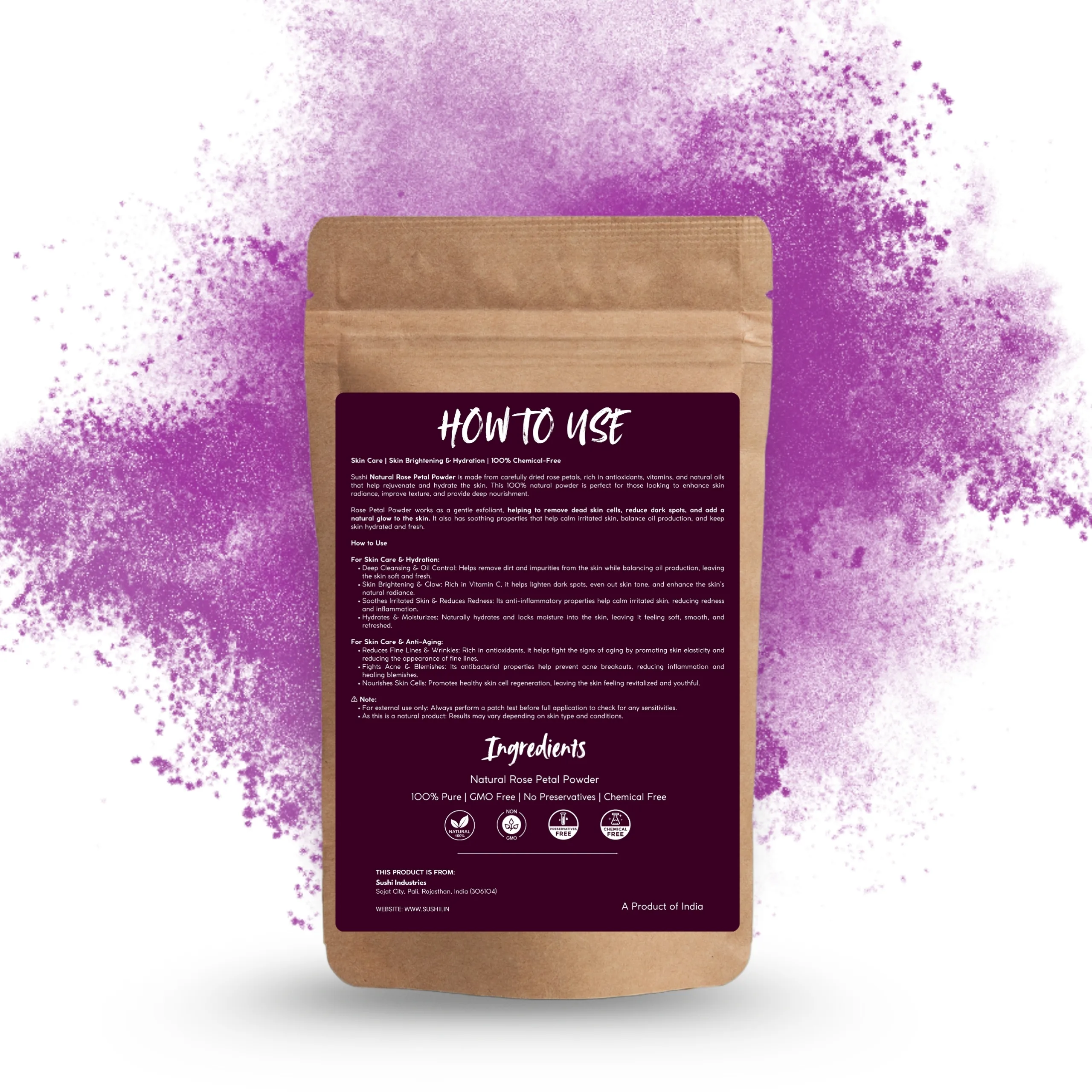 Rose Petal Powder – The Ultimate Beauty & Wellness Secret - Gallery Image