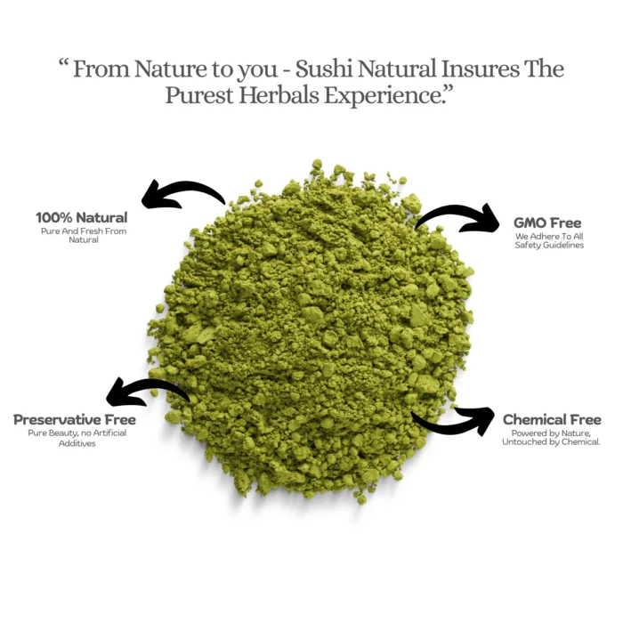 100% Natural Tulsi Powder by Sushi Industries ; Herbal Cleanser for Skin & Hair ; Ayurvedic Purifying Face & Scalp Care