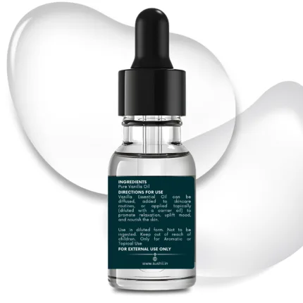 100% Pure Vanilla Essential Oil by Sushi Industries ; Warm, Comforting Aroma for Skincare, Relaxation & Emotional Balance