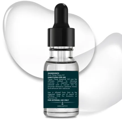 100% Pure Ylang Ylang Essential Oil by Sushi Industries ; Calming Floral Oil for Stress Relief, Glowing Skin & Hair Nourishment