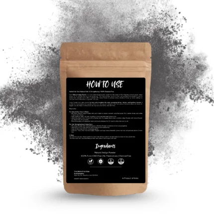100% Natural Indigo Powder by Sushi Industries ; Ayurvedic Hair Color for Natural Black Hair ; Organic & Safe Herbal Dye