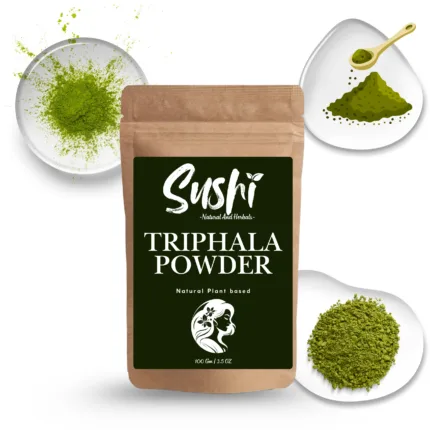 Organic Triphala powder for digestion, hair growth and skin care – Ayurvedic detox herb blend
