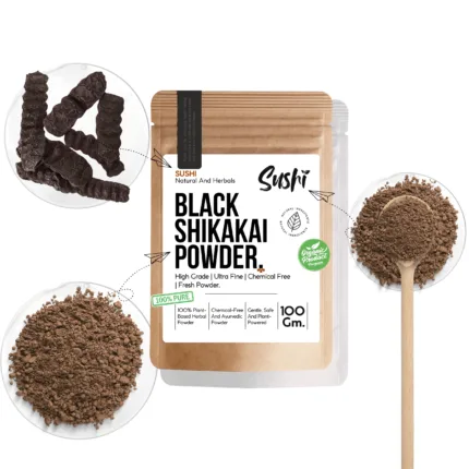 Black Shikakai Powder – The Ultimate Herbal Care for Strong Hair & Glowing Skin